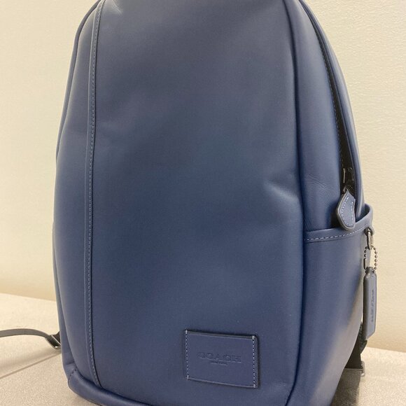 Coach CW446 Edge Backpack in Signature Canvas in Deep Blue - Picture 1 of 6